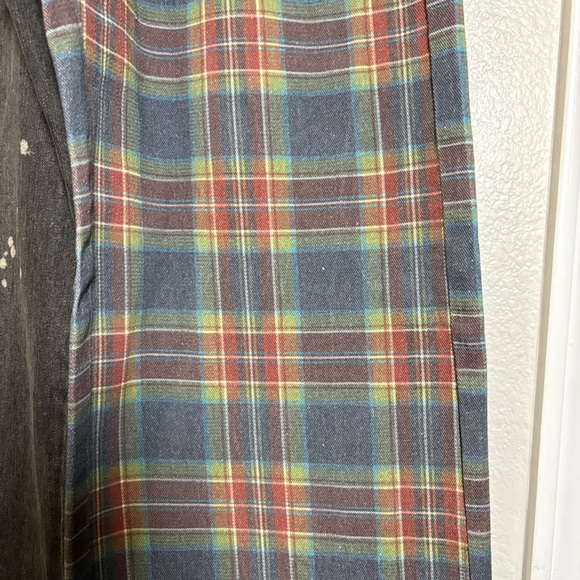 Too Punk, Current Mood by Dolls Kill Multicolor Plaid and Black Splattered Jeans - Picture 3 of 12